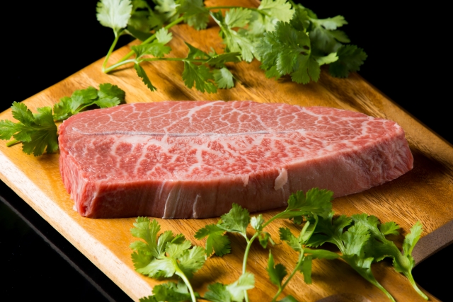 松阪牛の霜降り肉